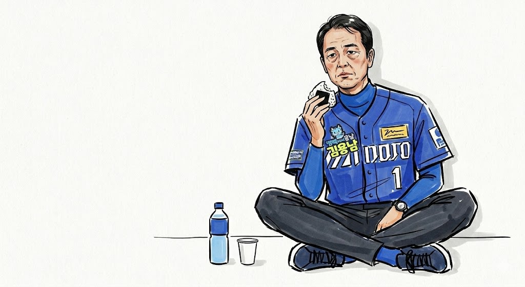 Anonymized Baseball Player Eating Alone AI image template preview