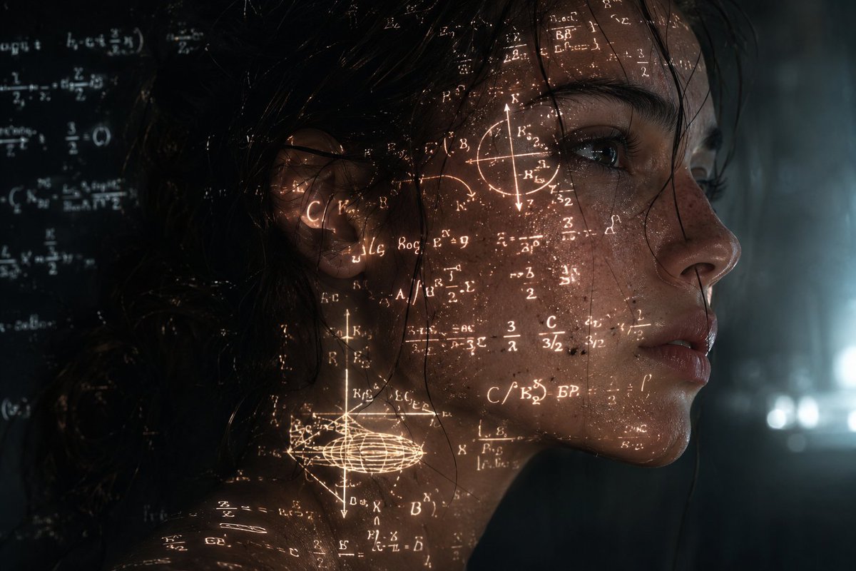 Cyberpunk Science Portrait AI image template preview