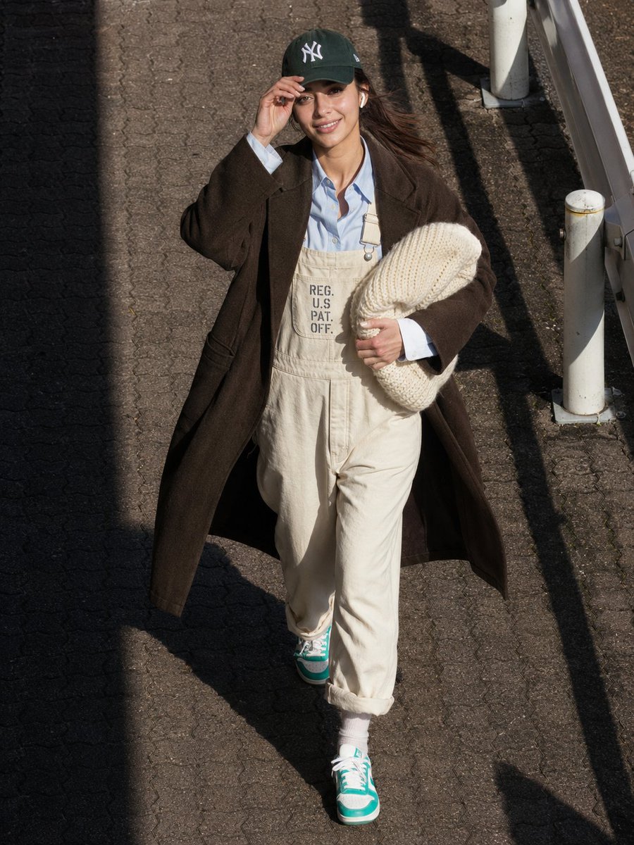 Candid Street Style Fashion AI image template preview