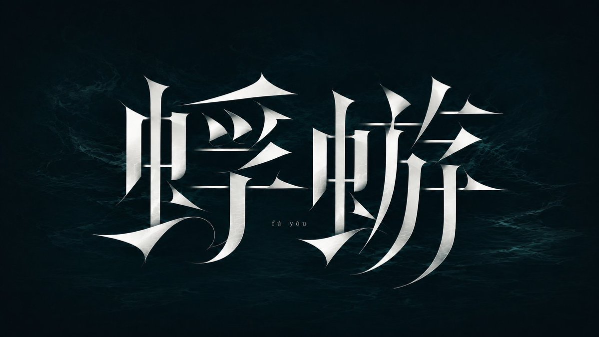 Modern Heterogeneous Chinese Font Design example 4