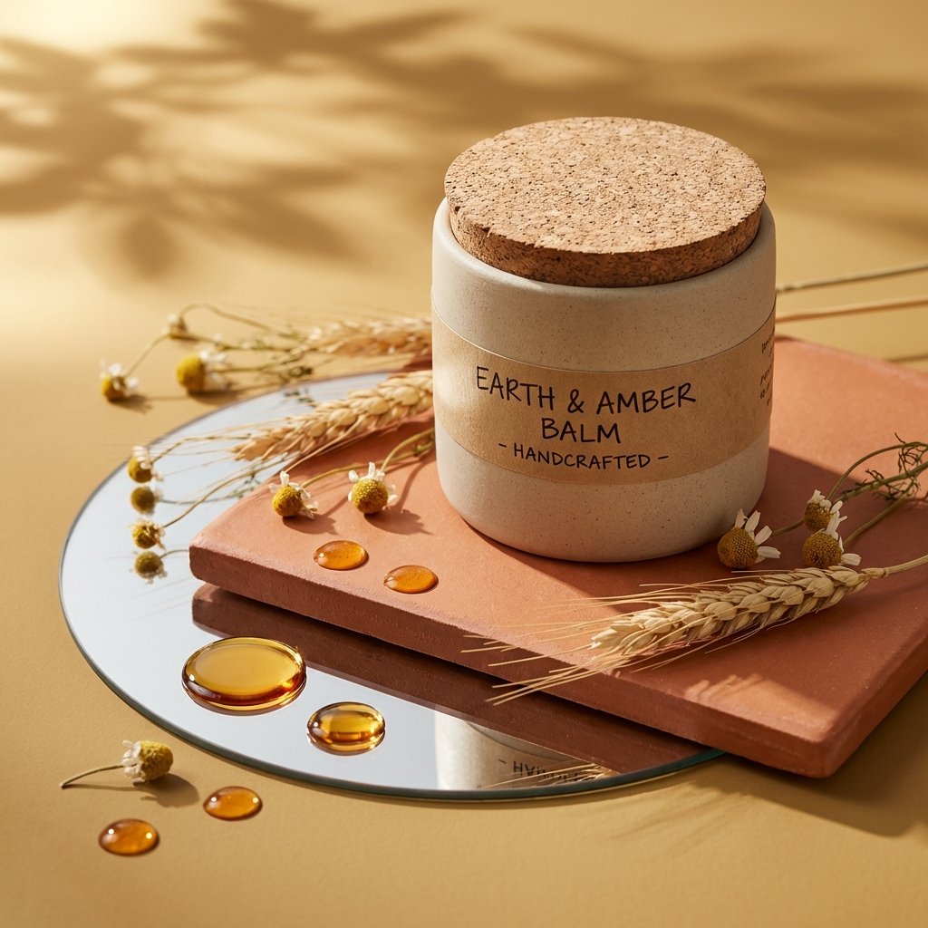 Luxury Skincare Product Photography AI image template preview