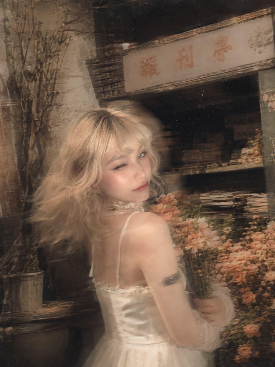 Surreal Fujifilm Vintage Film Portrait AI image template preview