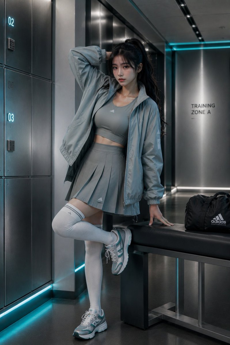 Luxury Athleisure Fashion Campaign AI image template preview
