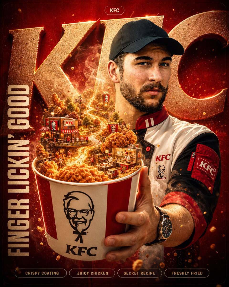 Unreal Commercial Poster Generator AI image template preview