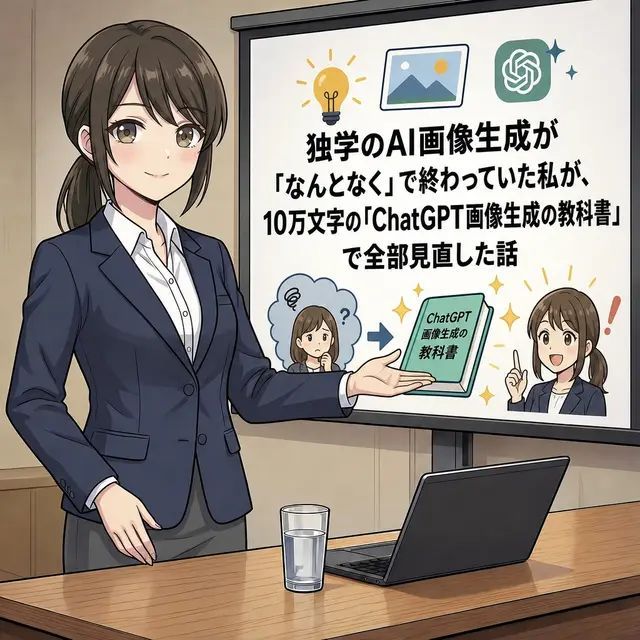 Anime AI Course Presentation Thumbnail AI image template preview