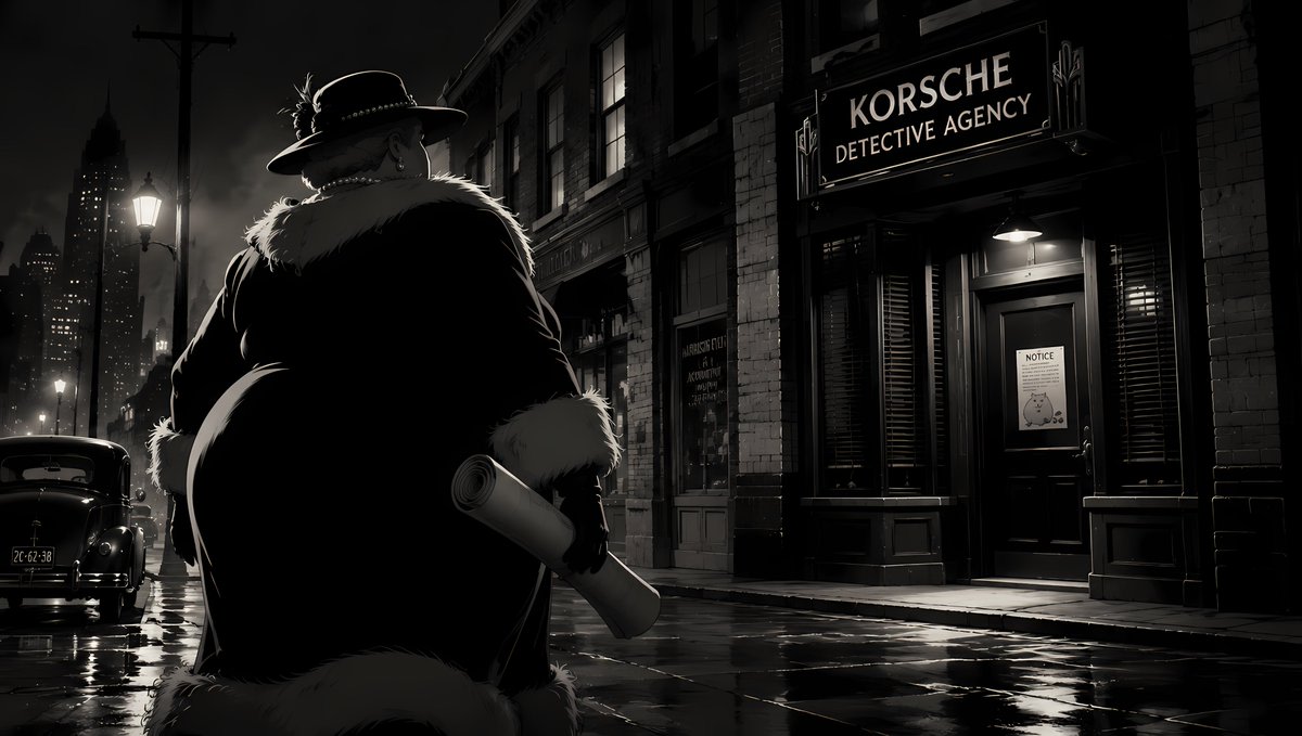 Noir Detective Agency Street AI image template preview