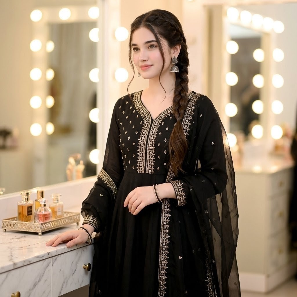 Indian Ethnic Wear Portrait AI image template preview
