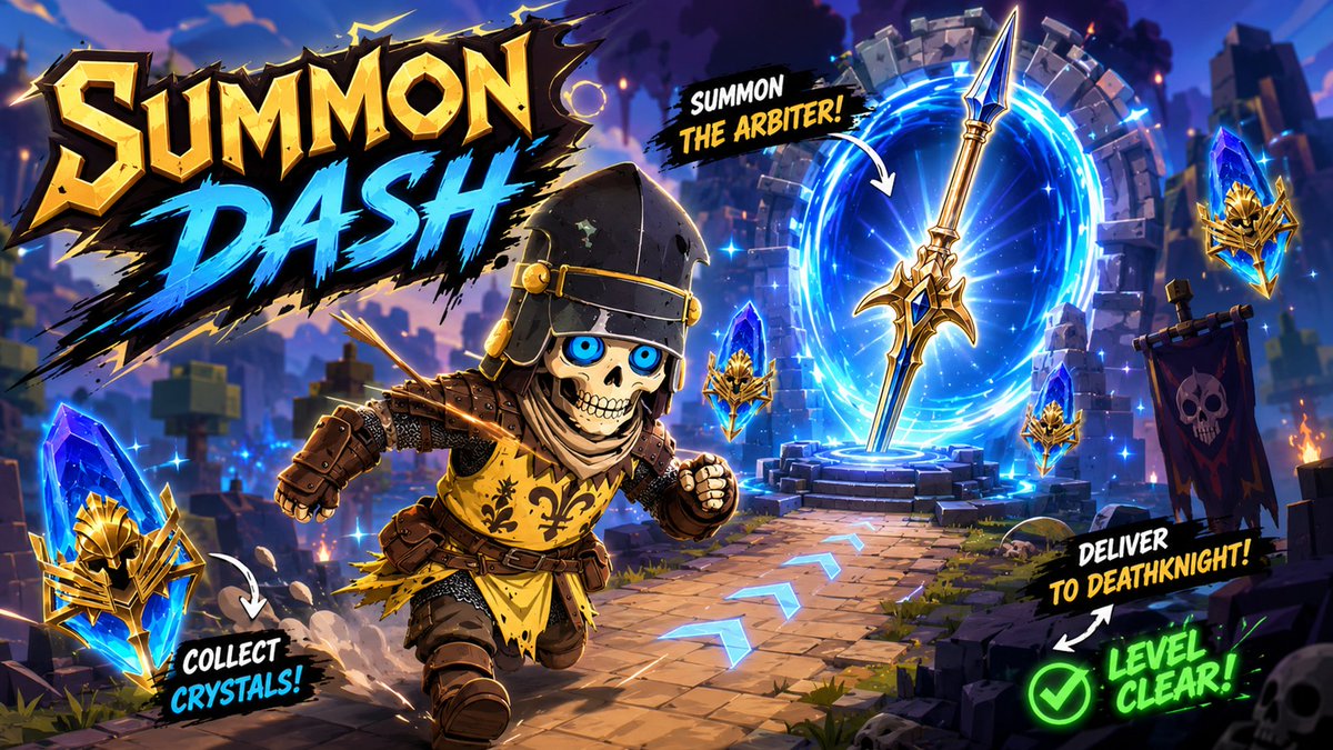 Summon Dash Roblox Fantasy Thumbnail AI image template preview