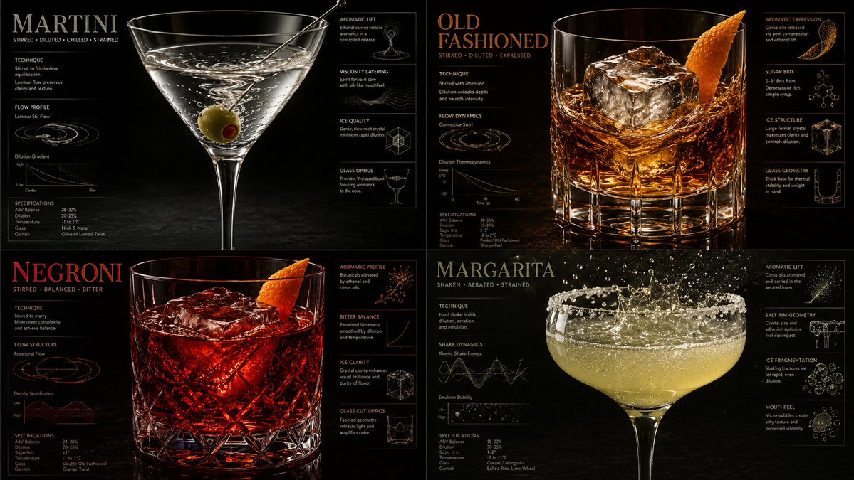 Luxury Mixology Fluid Dynamics Poster AI image template preview