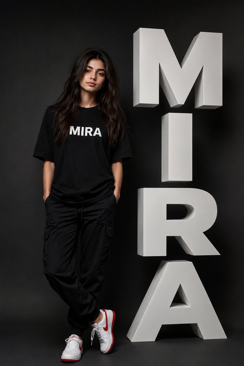 Ultra-Realistic Fashion Typography Poster AI image template preview