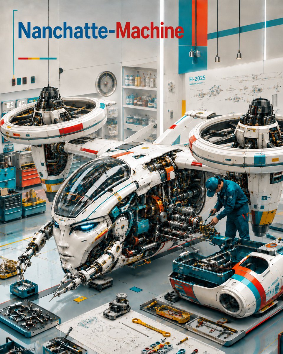 Futuristic Nanchatte-Machine Hangar AI image template preview