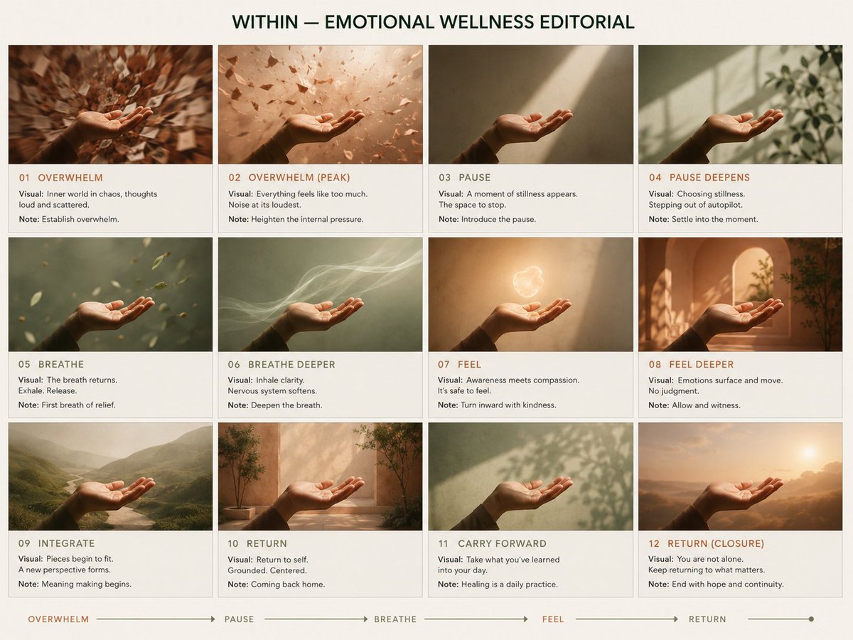 Premium Pitch Deck Storyboard AI image template preview