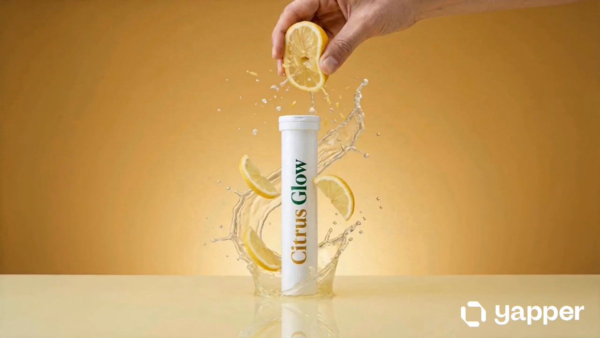 Citrus Glow Skincare Product Video AI template preview