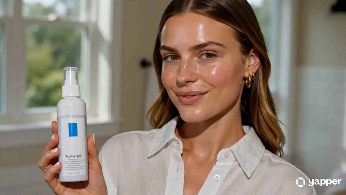 Skincare UGC Reel AI template preview