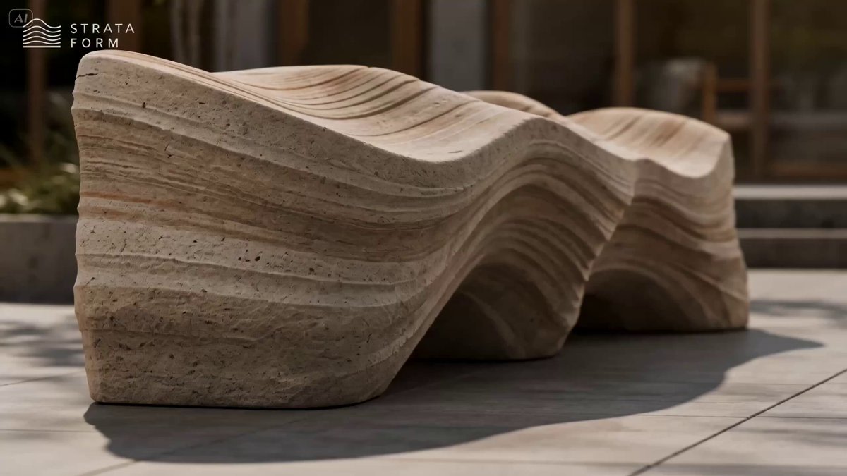 Erosion Bench Furniture Ad AI template preview