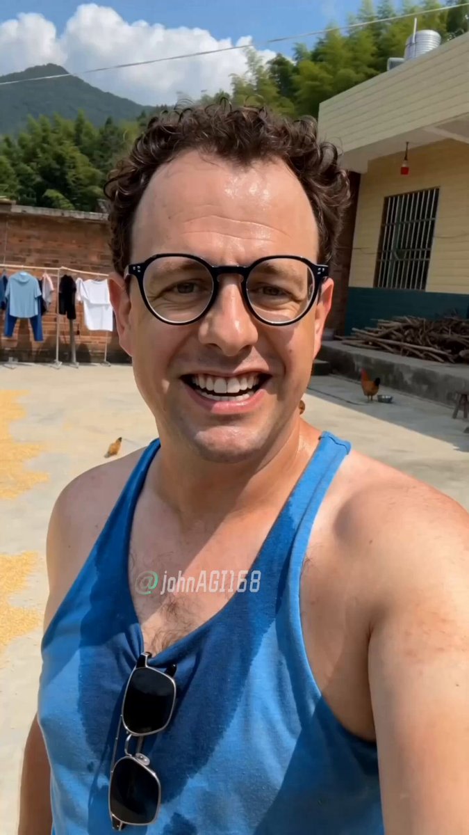 Funny Rural Selfie Vlog AI template preview
