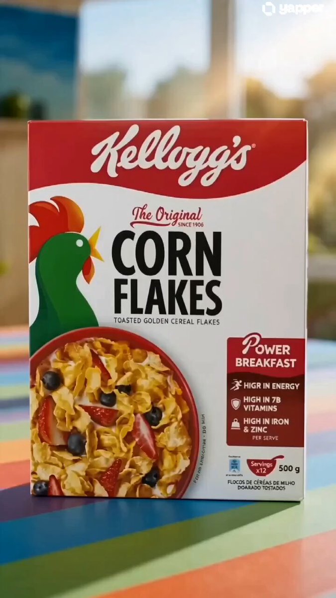 Kellogg's Cornflakes UGC Ad AI template preview