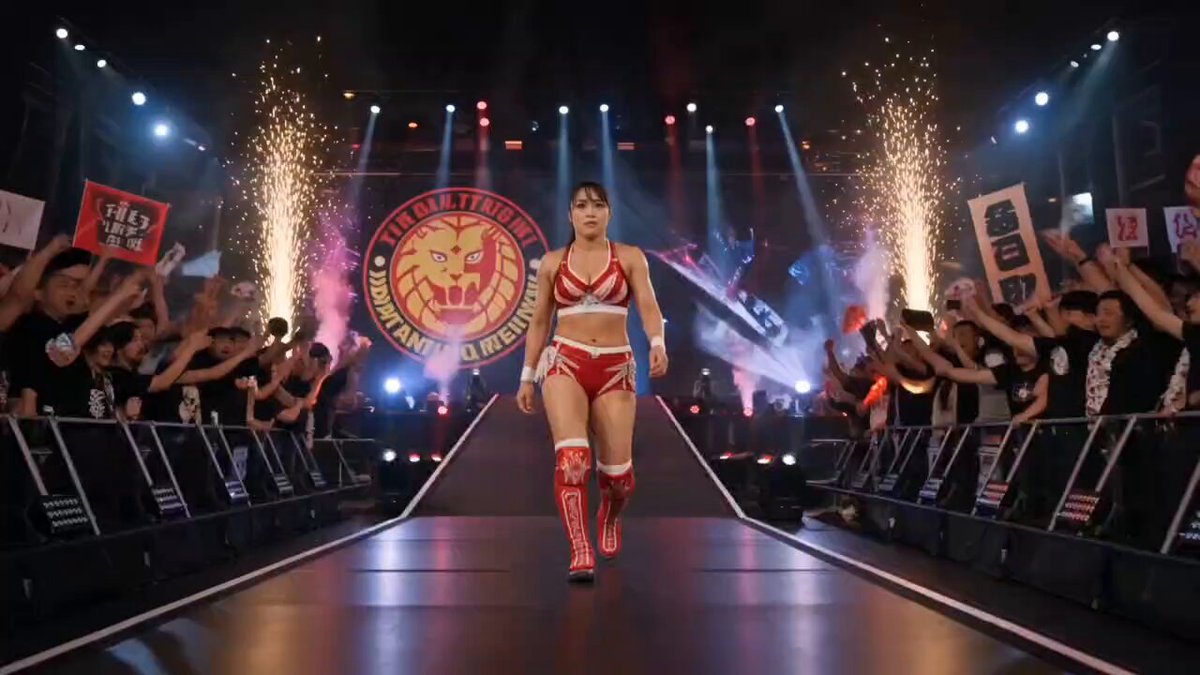 NJPW Women's Championship Match AI template preview