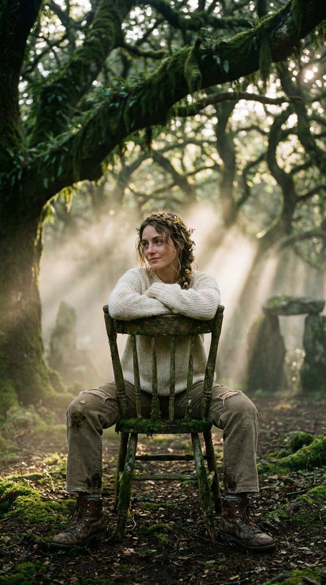 Bohemian Forest Portrait (Analog Film Style) AI image template preview