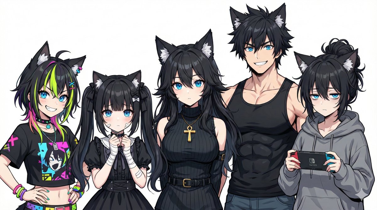 Generating Siblings Based on a Reference Character AI image template preview