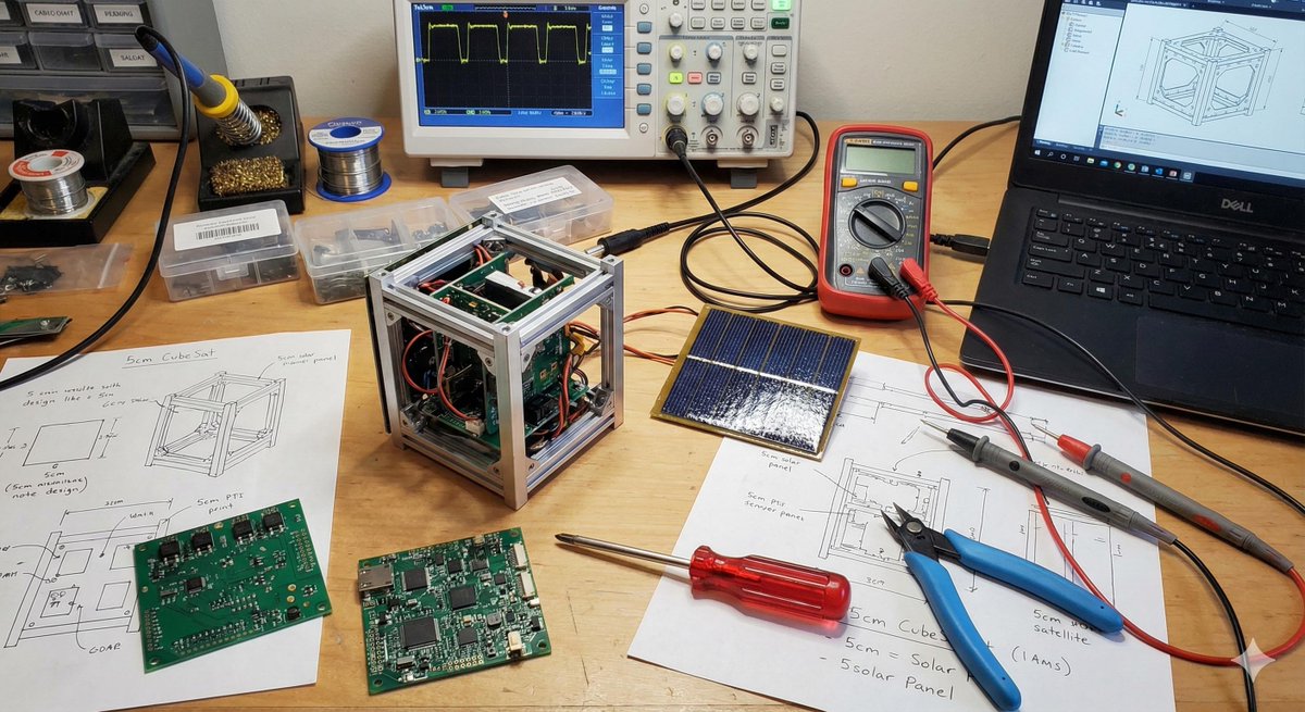 Generating Cubesat Satellite Images AI image template preview