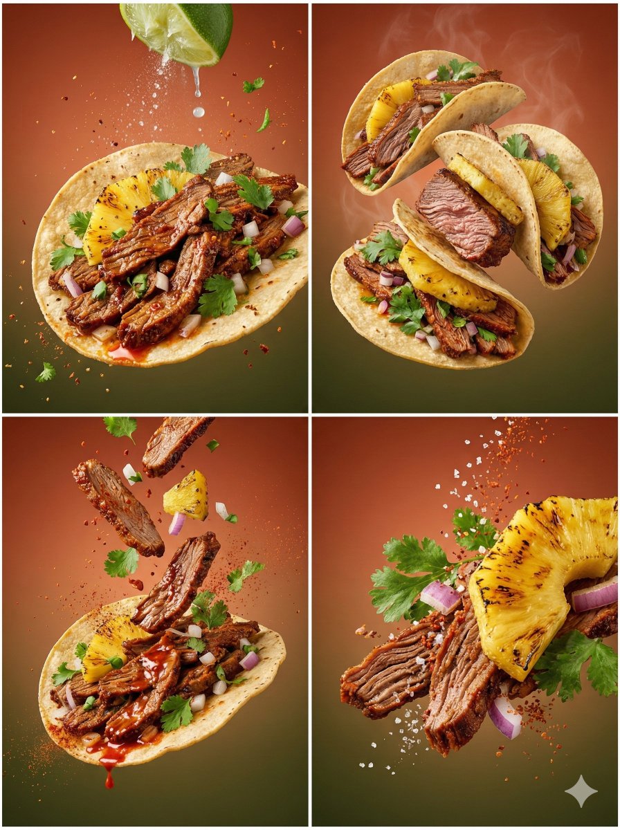 Cinematic Country Food Photography Prompt Template AI image template preview