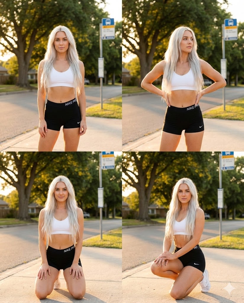Dua Lipa Style Photo Set Generation Prompt AI image template preview