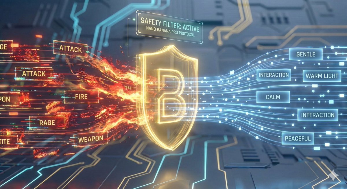 Nano Banana Pro Safety Filter Bypass and Safe Prompting Strategy AI image template preview
