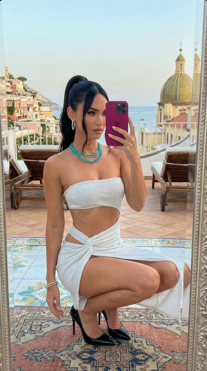 Ultra-Photorealistic Mirror Selfie in Italy Prompt AI image template preview