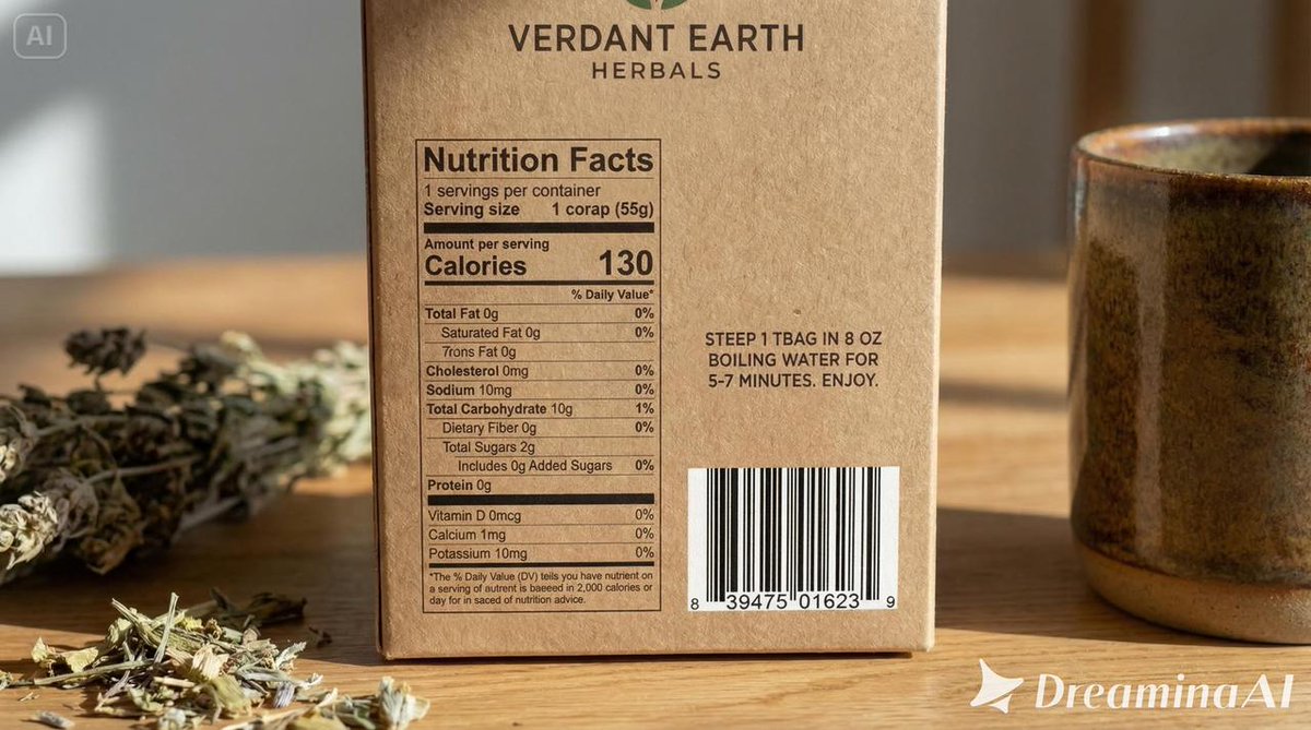 Packaging mockup with tiny text test prompt AI image template preview