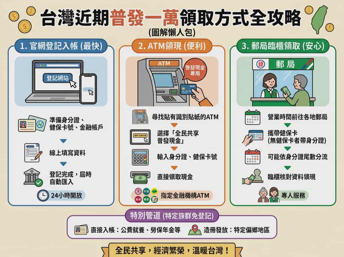 Taiwan 10,000 NTD distribution infographic AI image template preview