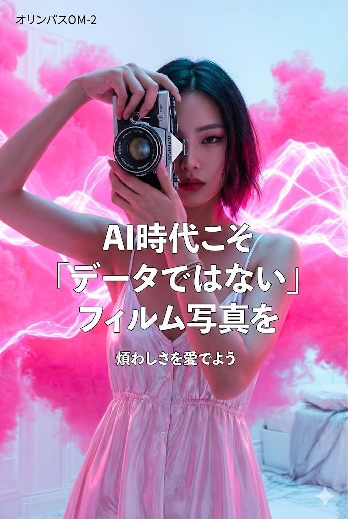 World-class cool film camera poster (2:3) AI image template preview
