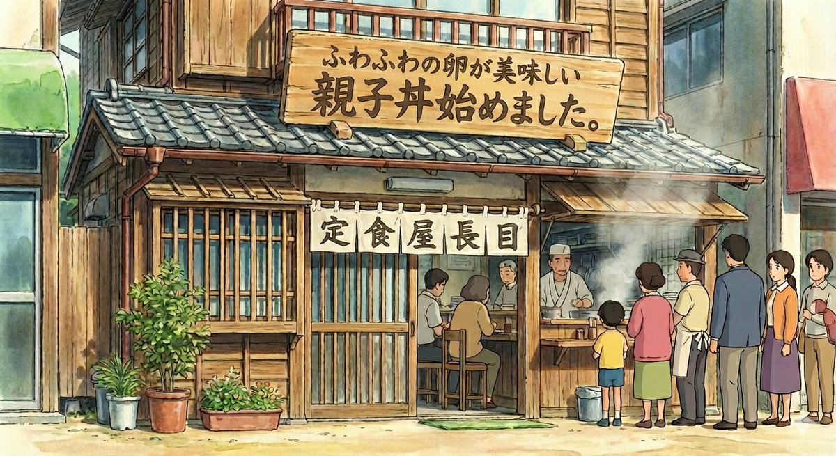 New oyakodon menu poster for a fictional diner AI image template preview