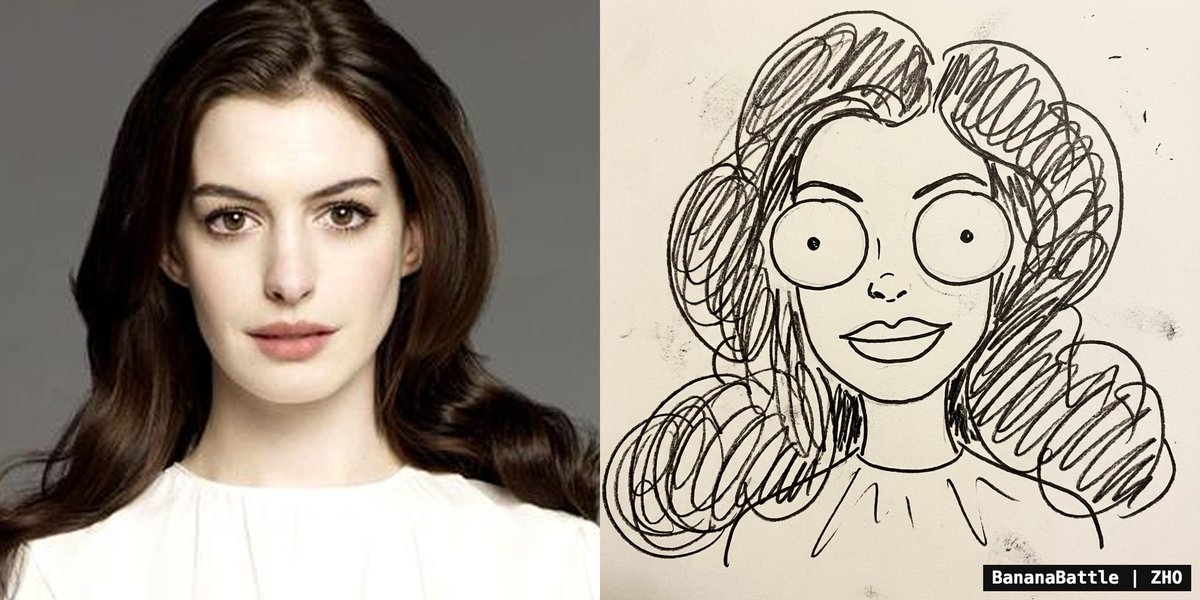 Naive doodle-style subject illustration AI image template preview