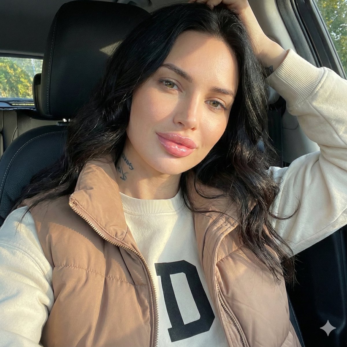 Structured Prompt for Car Selfie Portrait AI image template preview