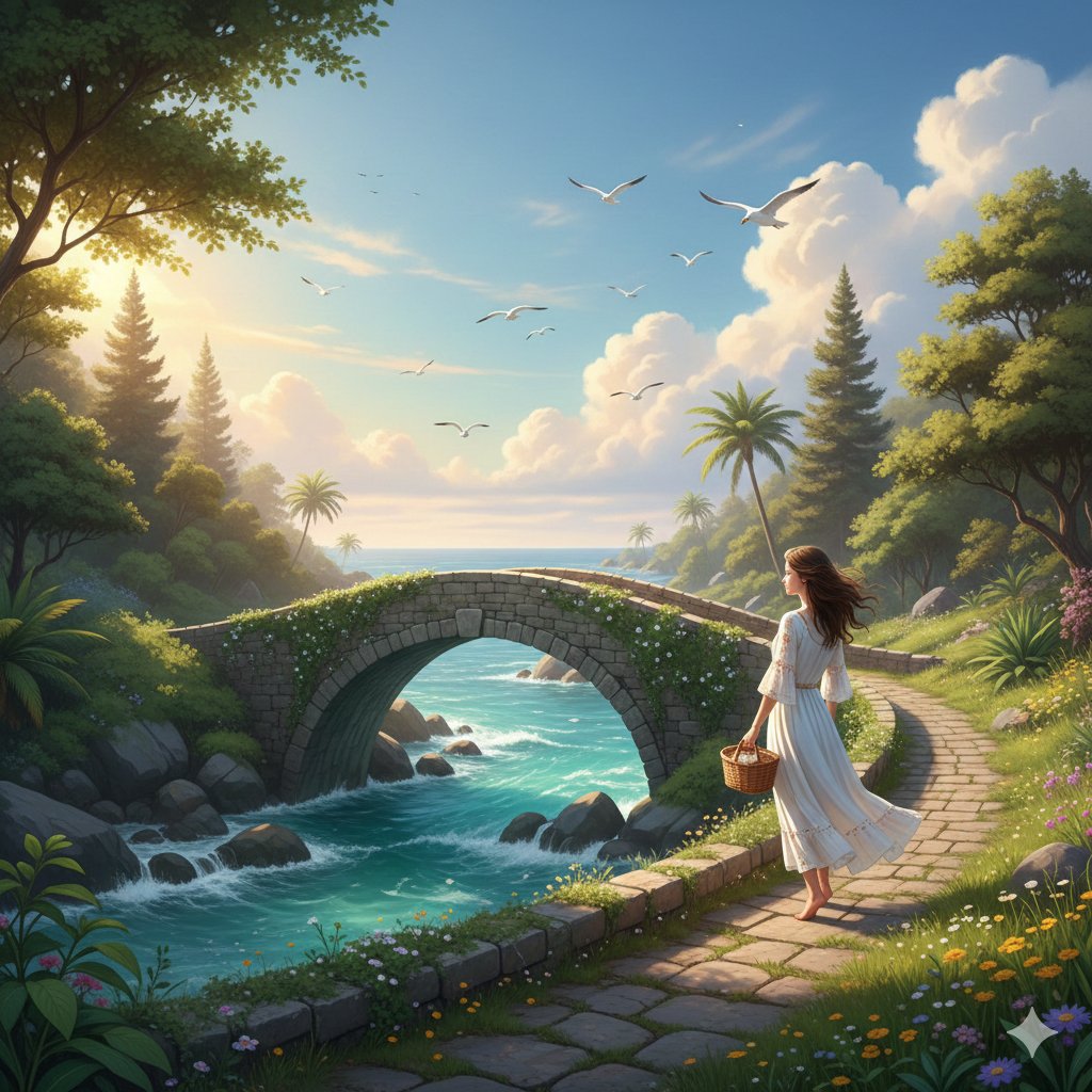 Fantasy Landscape Image Prompt for Gemini Nano 3 Pro AI image template preview
