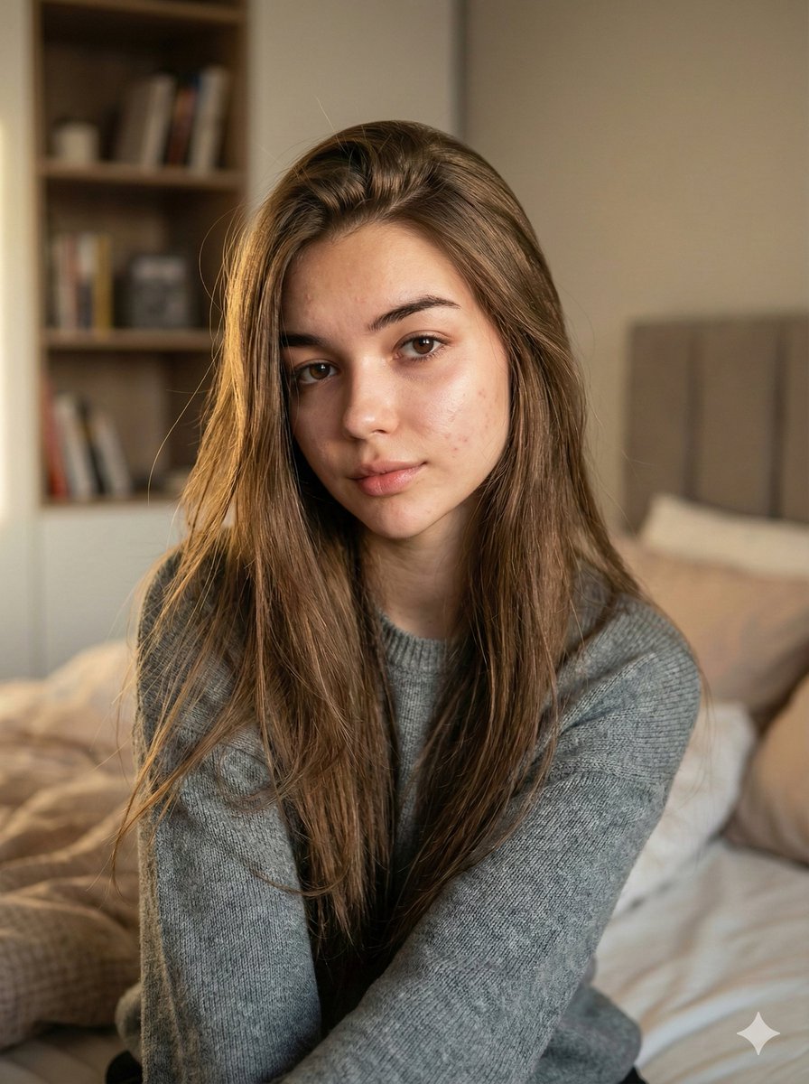 Nano Banana Pro Ultra Realistic Indoor Portrait Prompt AI image template preview