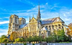 Isometric Schematic Diagram of Notre Dame Prompt AI image template preview