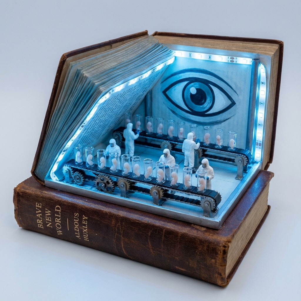 Surreal Diorama and Don Quixote Miniature Prompts AI image template preview