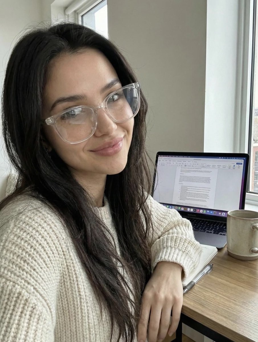 Cozy Work-From-Home Portrait Prompt AI image template preview