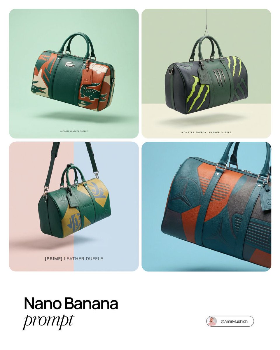 Brand-to-Duffle Design Conversion AI image template preview