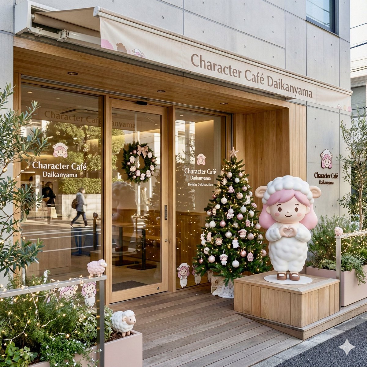 Daikan-yama Collaboration Cafe Generator (Christmas Theme) AI image template preview