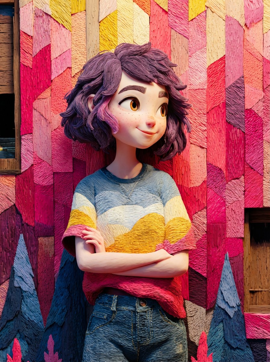 Pixar/Disney Style 3D Animated Character Slides AI image template preview
