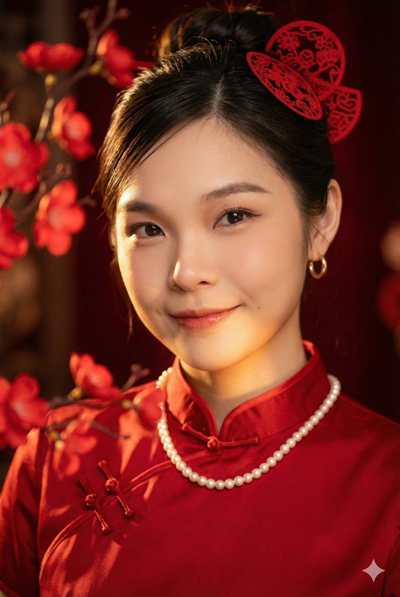 New Chinese Style Portrait with Image Consistency Requirement AI image template preview