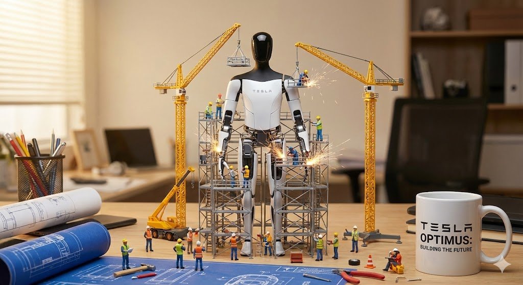 Miniature Construction Site Ad for a Product AI image template preview