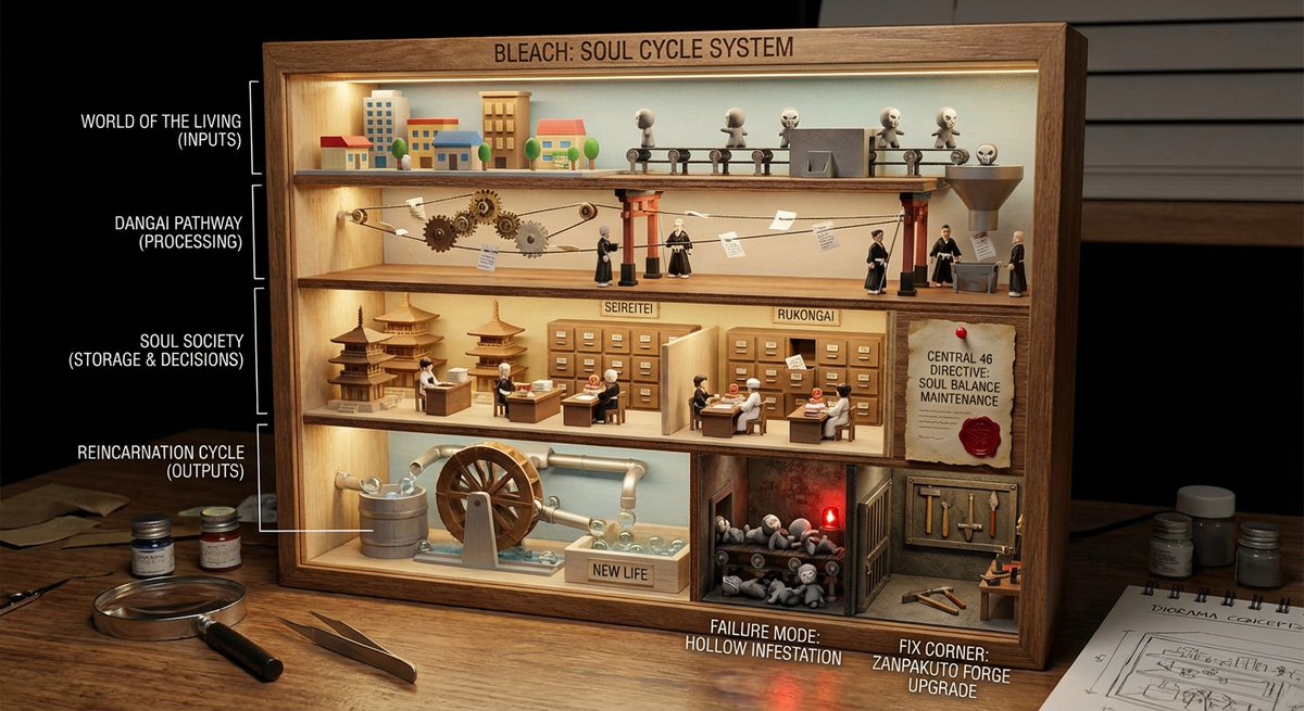 World-in-a-Box Cutaway Diorama Prompt AI image template preview