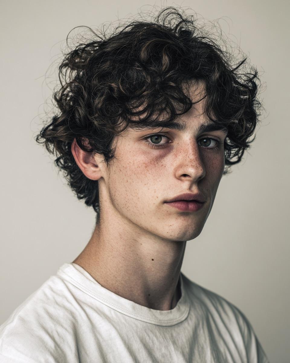 Minimalist Editorial Portrait Prompt AI image template preview
