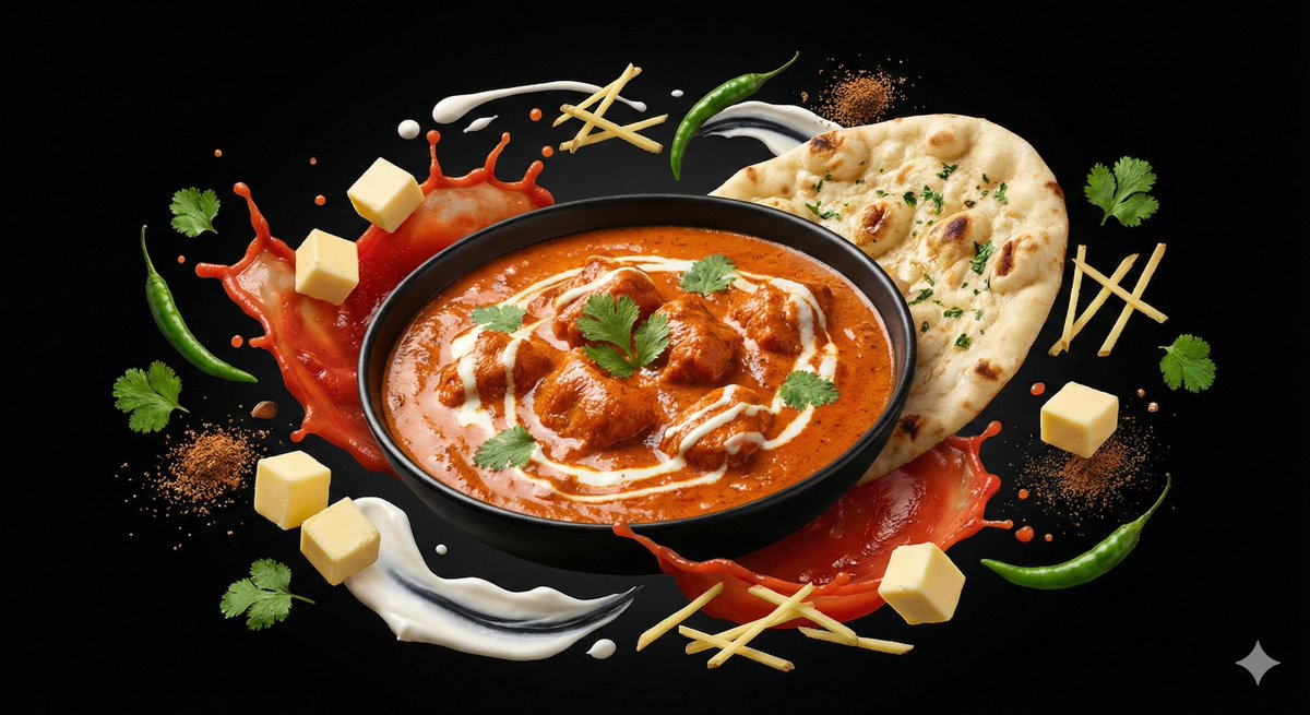 Ingredient Orbit Shot: Food Photography AI image template preview