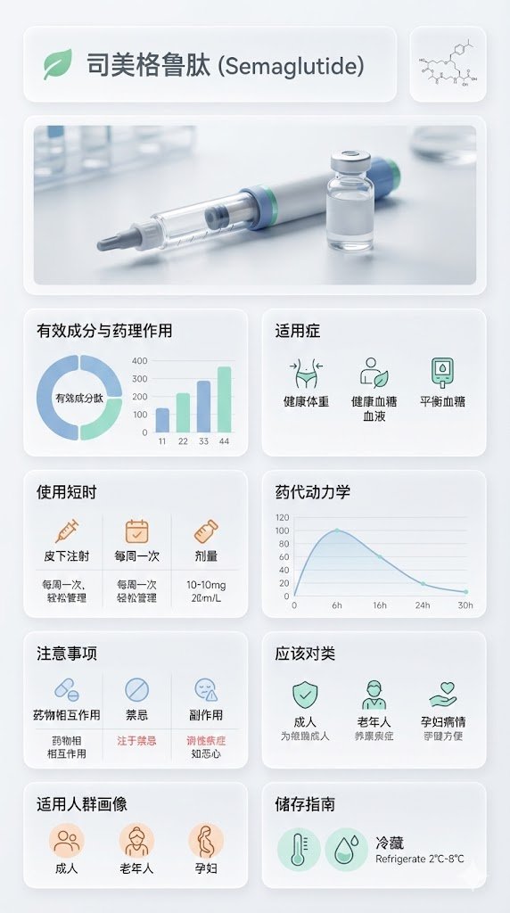 Medical Infographic Poster for Drug Information (Bento Grid Style) AI image template preview