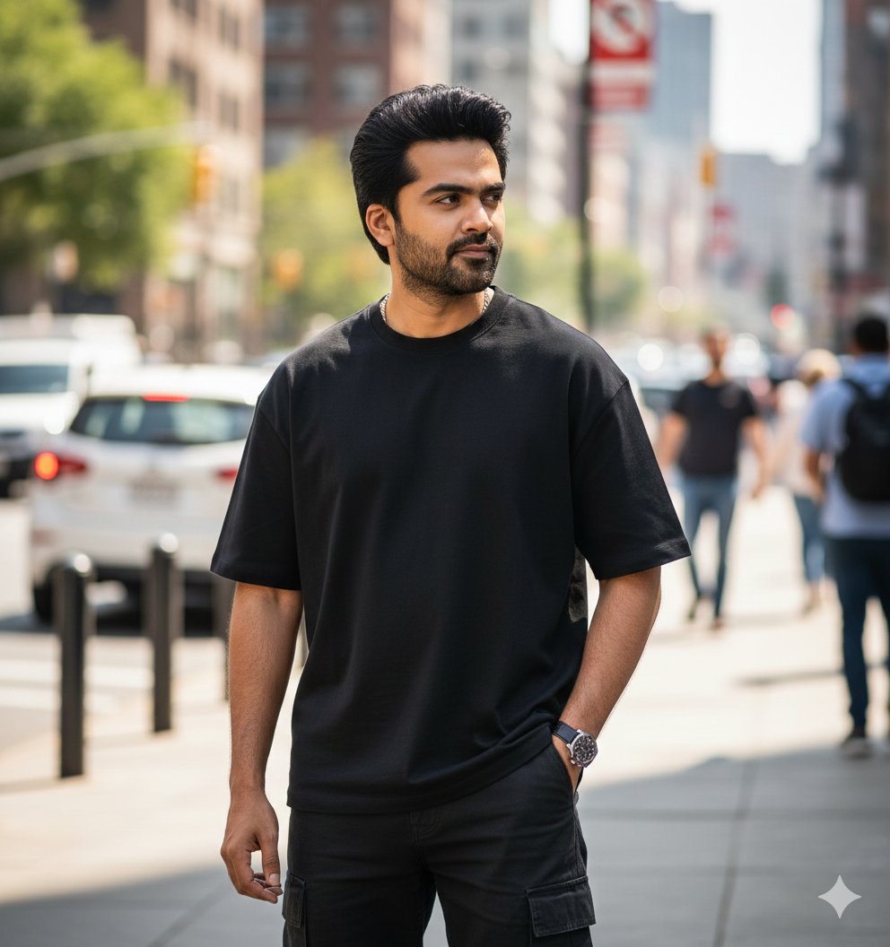 Ultra-Realistic Street Portrait with Identity Lock AI image template preview
